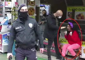 Maske uyarısı yapan polise saldırıp kaçmaya çalıştı