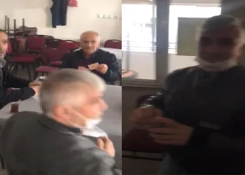 Kısıtlamada yakalandı, çayını içmeye devam etti