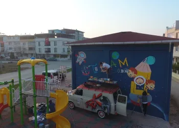 Gürsu sokakları çocukların renkleriyle süsleniyor