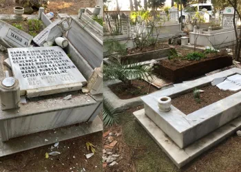 Mezarları tahrip etti, “moralim bozuktu yaptım” dedi