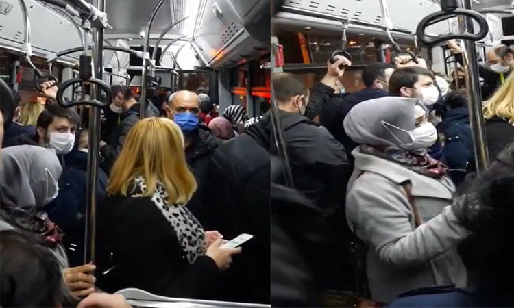 Bursa'da yolcular otobüs şoförüne isyan etti