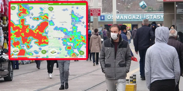 Bursa’da vakalar azaldı, harita normale dönmeye başladı