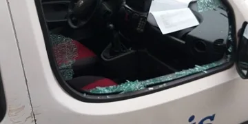 Tutuklanmak için polis araçlarına saldırdı