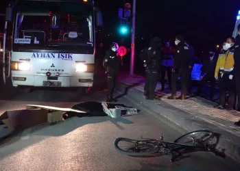 Bursa’da otobüsün çarptığı bisikletli öldü