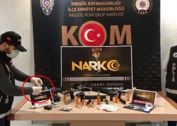 Bursa uyuşturucu ve silah ticareti operasyonu