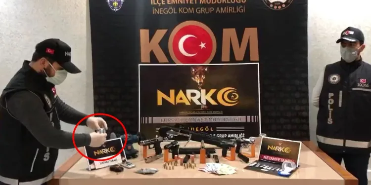 Bursa uyuşturucu ve silah ticareti operasyonu