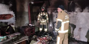 Bursa’da tinerle soba yakmaya çalışınca hastanelik oldu