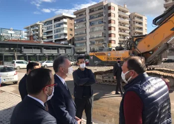 Başkanı Taban, İzmir depremi sonrası çalışmaları yerinde inceledi