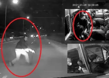 Üst geçidi kullanmayıp altından geçti minibüs çarptı