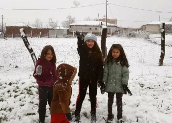 Bursa’da ilçelerde kar yağışı başladı