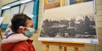 Metroda “Bursa’da zaman” sergisi