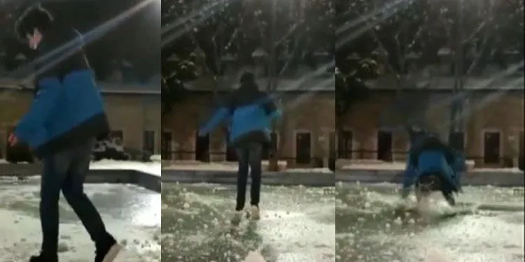 Bursa’da buzlu suda yürürüm iddiası hüsranla bitti