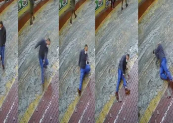Bursa’da bir anda düştü! Acılar içinde yerde kaldı