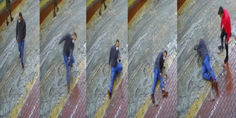Bursa’da bir anda düştü! Acılar içinde yerde kaldı