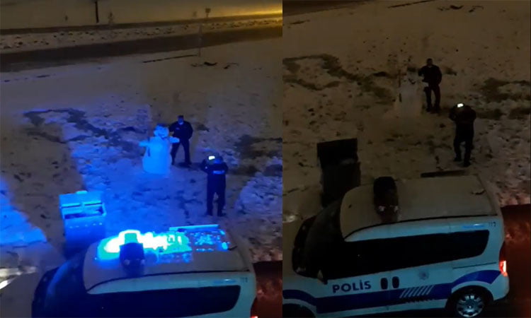 Bursa'da polislerin bu görüntülerine beğeni yağdı