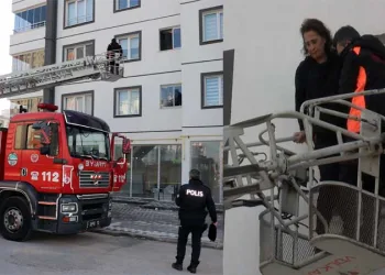 Darp edilip odaya kilitlendi! İtfaiye kurtardı