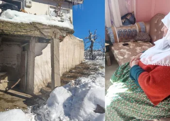Bursa’da fil hastası kadın merdiven çökünce mahsur kaldı