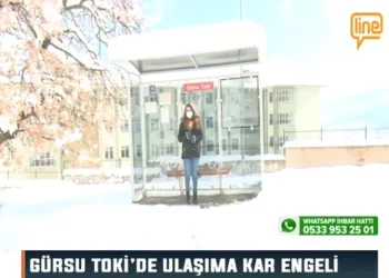 Gürsu TOKİ’de Ulaşıma Kar Engeli