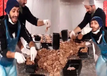 Hazır döner paketlerken bunu yaptılar! Büyük tepki…