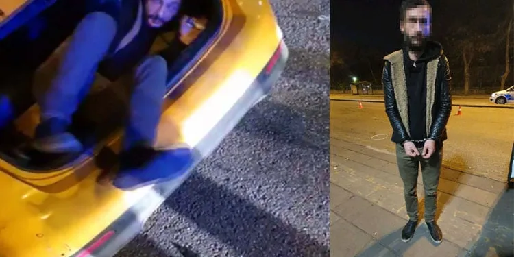 Kısıtlamada taksi bagajında yolculuk yaparken yakalandı