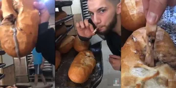 Bu sefer adres Mersin! Ekmek fırınında tepki çeken görüntü