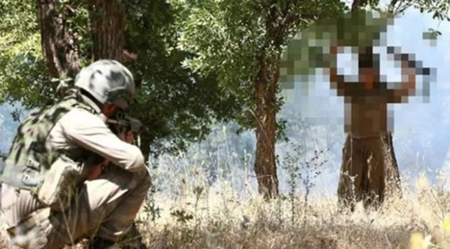 İkna sonucu 1 terörist teslim oldu