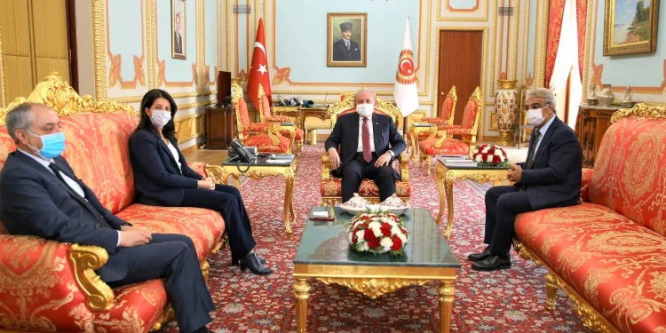 HDP’li Buldan ve Sancar’dan TBMM Başkanı’na ziyaret