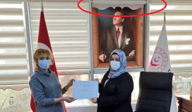 Makam odasındaki görüntü olay oldu! Açıklama geldi