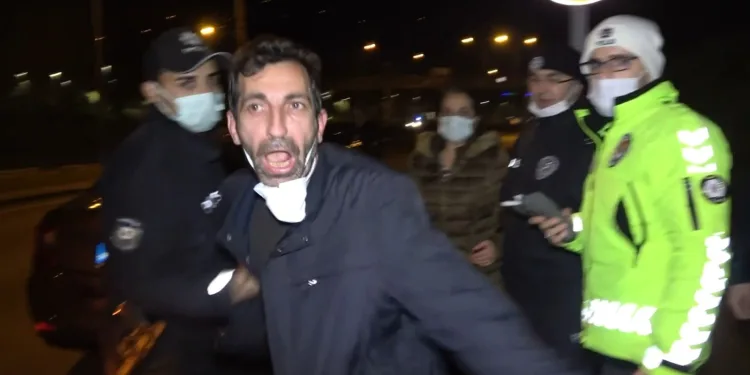 Bursa’da alkollü yakalandı, tavırları pes dedirtti