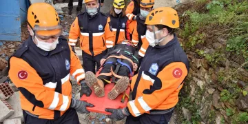 Bursa Yıldırım’da nefes kesen tatbikat