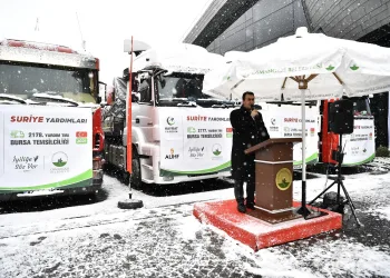 Osmangazi’den Suriye’ye 5 yardım TIR’ı