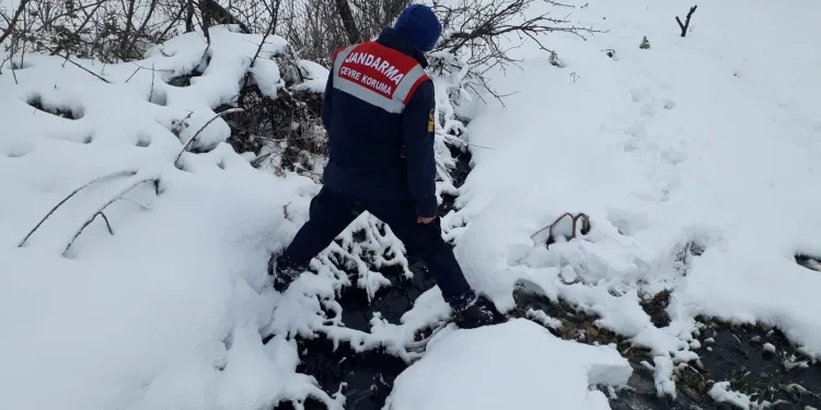 Atık deposundaki kirli suyu boruyla dereye akıttılar