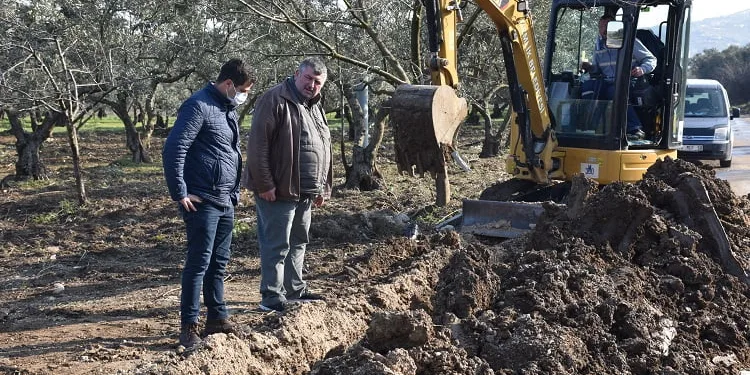 Umurbey’de zeytinlikler suya kavuşuyor