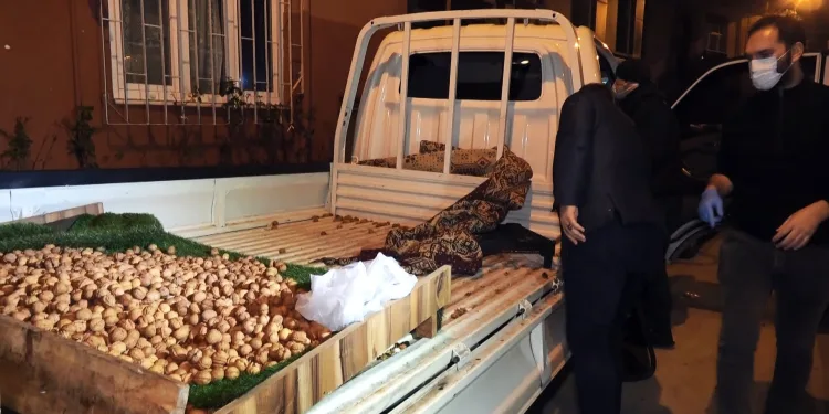 Bursa’da ceviz yüklü kamyonette uyuşturucu ele geçirildi