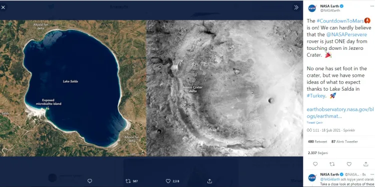 NASA, Salda Gölü sonuçlarını paylaştı