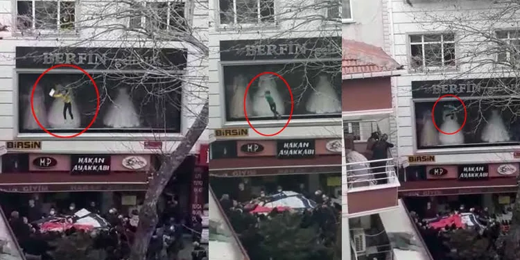 Can pazarı! Çocuklarını camdan atarak kurtardı