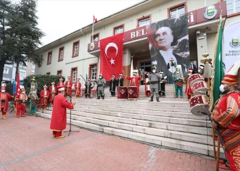 Çanakkale ruhu İnegöl’de mehteranla canlandı