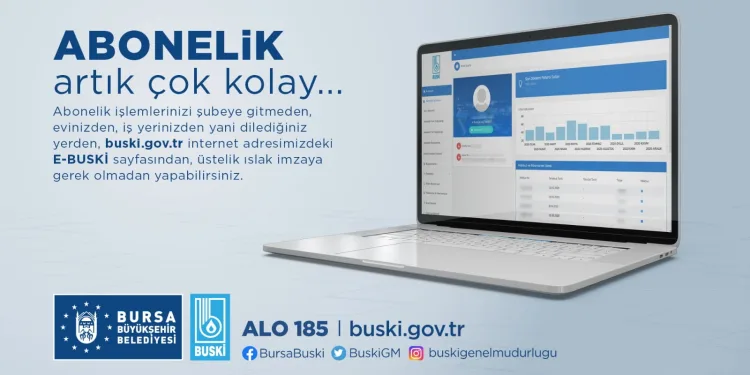 BUSKİ’de online abonelik dönemi başladı