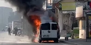 Bursa’da seyir halindeyken alev alev yandı