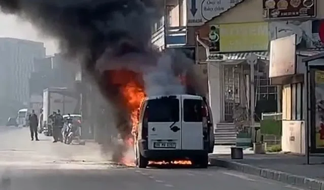 Bursa’da seyir halindeyken alev alev yandı