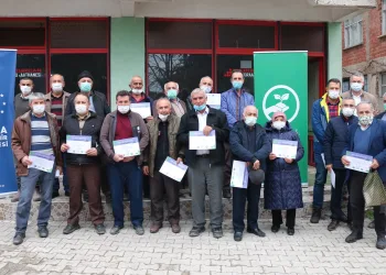 Çiftçilere önce eğitim sonra fidan
