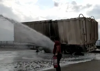 TOMA bu kez yangına müdahale etti