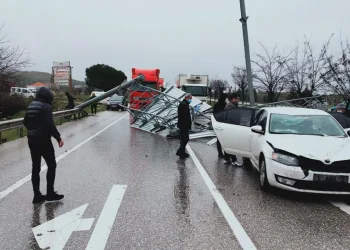 Bursa’da bir TIR faciasının daha eşiğinden dönüldü
