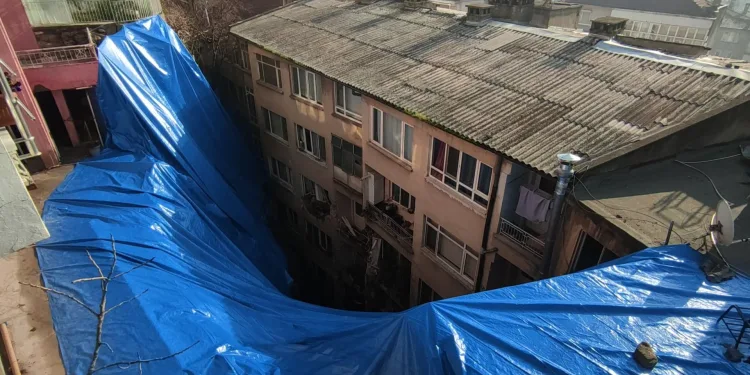 Heyelan bölgesinde zemin etüdü çalışması başladı