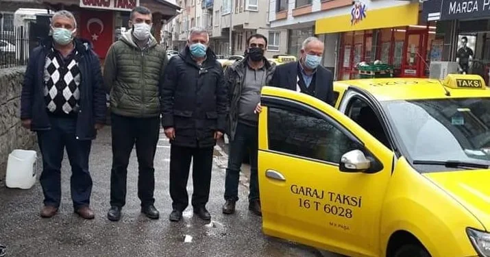 Bursa Mustafakemalpaşa’da taksilere denetim