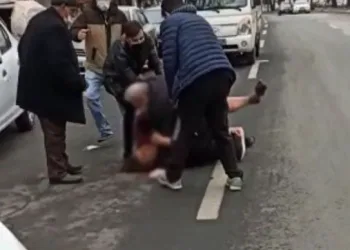 Başkentte sokak ortasında kadına şiddet!