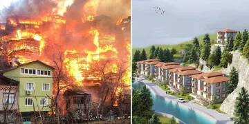 Artvin’de yanan köyde inşa edilecek konutların projesi hazırlandı
