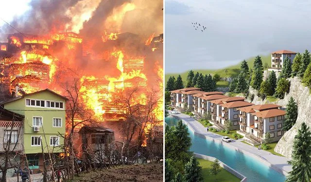 Artvin’de yanan köyde inşa edilecek konutların projesi hazırlandı