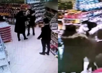 Bursa’da markette hiç tanımadığı kadına saldırdı