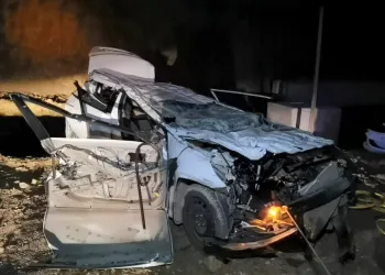 Bursa’da korkunç kaza! Takla atarak inşaat alanına uçtu